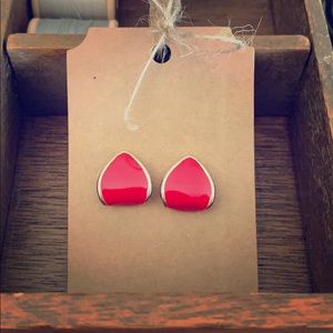 Pop of Colour! Red Retro Earrings